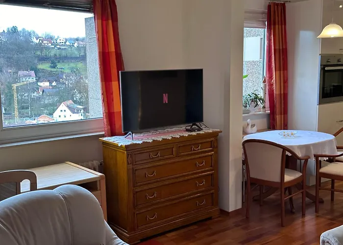 Ausblick Spessart Ferienwohnung Naehe Therme Und Salzgrotte