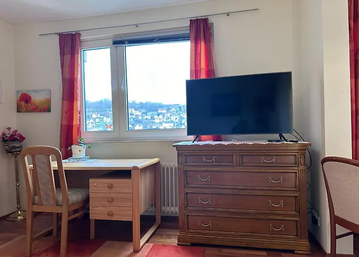 Ausblick Spessart Ferienwohnung Naehe Therme Und Salzgrotte