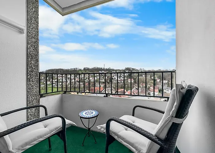 Ausblick Spessart Ferienwohnung Naehe Therme Und Salzgrotte